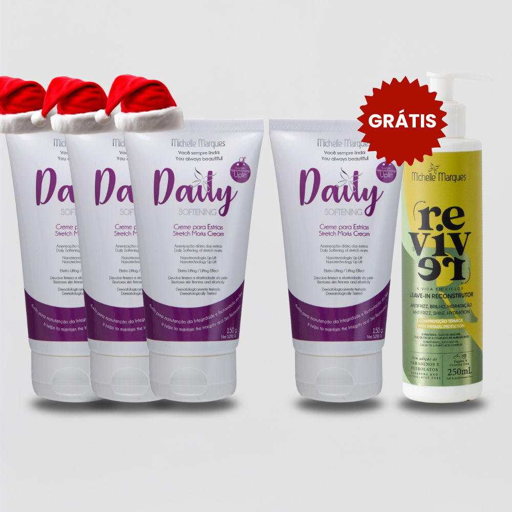 Compre 3 Ganhe 1 Daily + 1 Leave in de presente