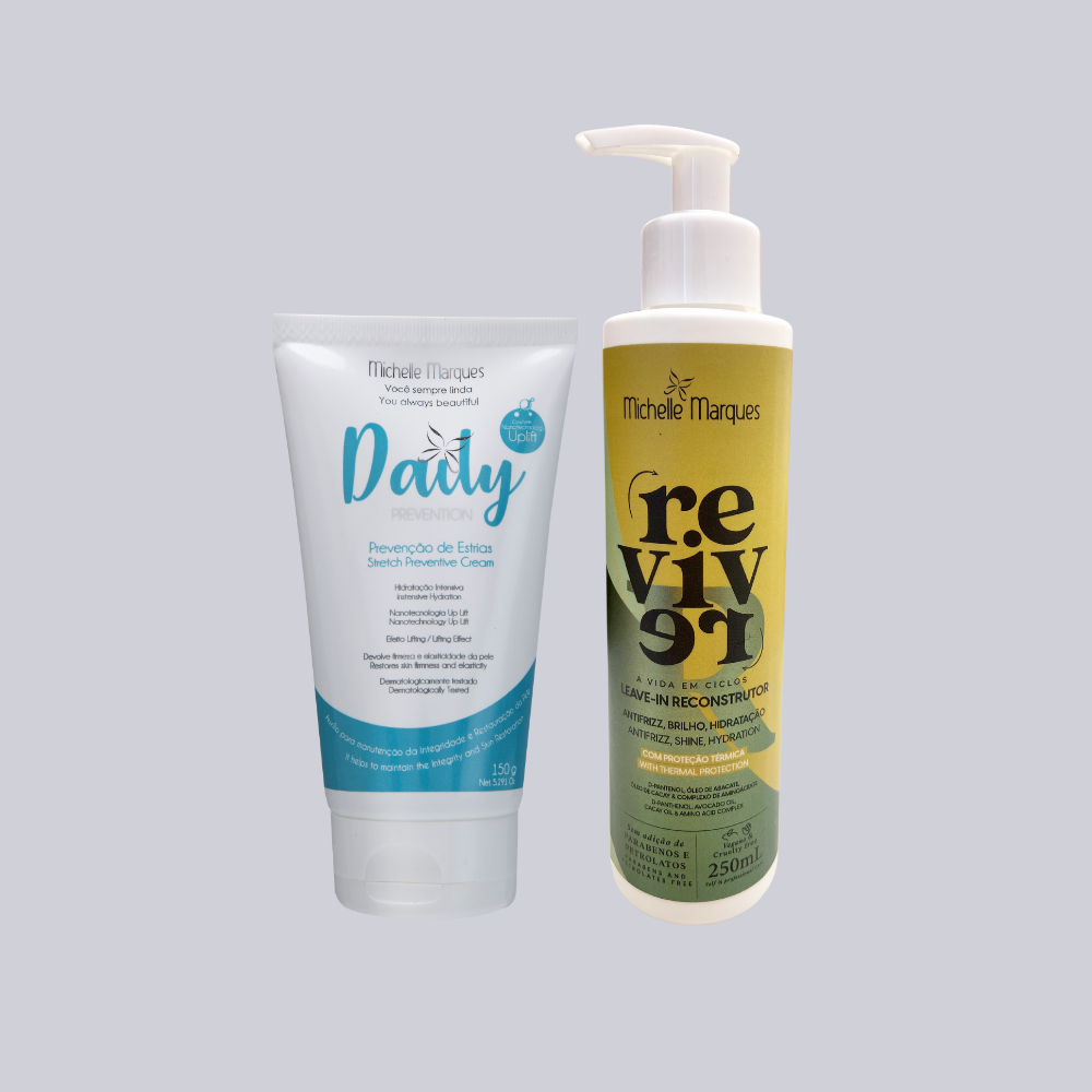 Kit Daily Prevenção + Leave-In Reconstrutor Capilar Reviver