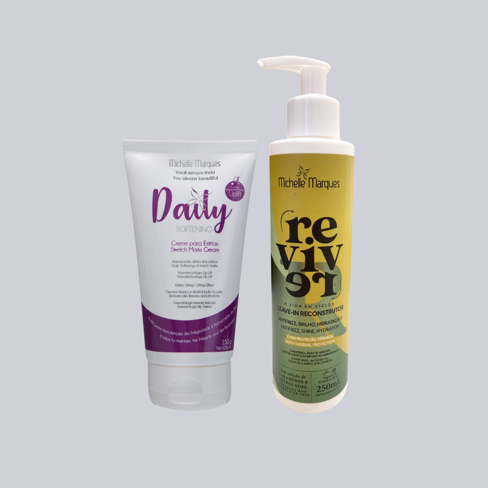 Kit Daily Tratamento + Leave-In Reconstrutor Capilar Reviver