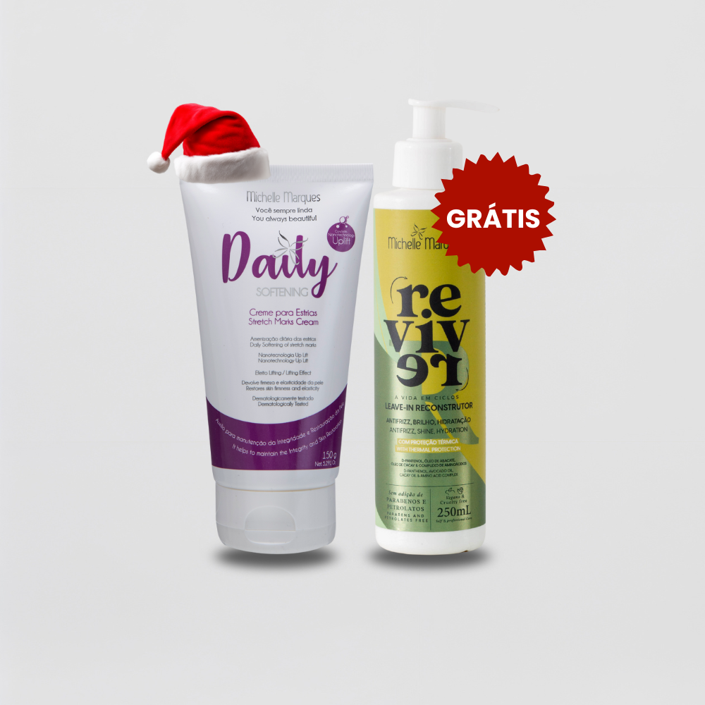 Daily Tratamento - Creme Para Estrias + Leave In de Presente